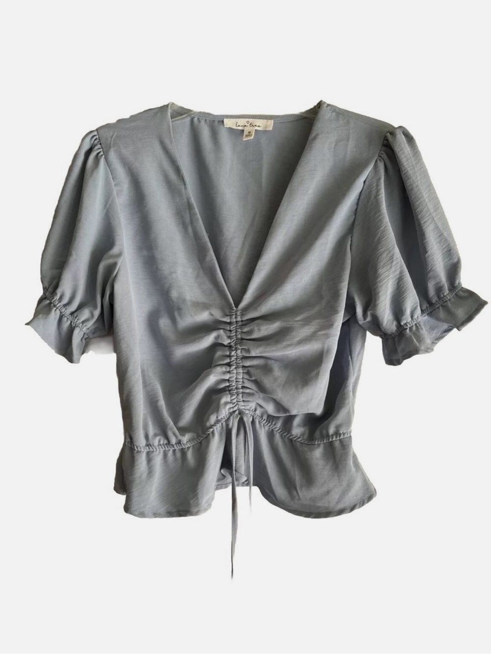 Love Tree Puff Sleeve Blouse